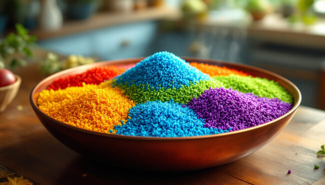 découvrez pride rice, une préparation de riz multicolore qui ne laisse personne indifférent. sa palette vibrante et ses saveurs audacieuses suscitent des avis partagés parmi les gourmets. explorez les raisons de cette controverse culinaire !