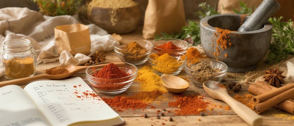 apprenez à créer facilement vos propres mélanges d'épices maison pour parfumer vos plats avec des saveurs uniques et personnalisées.