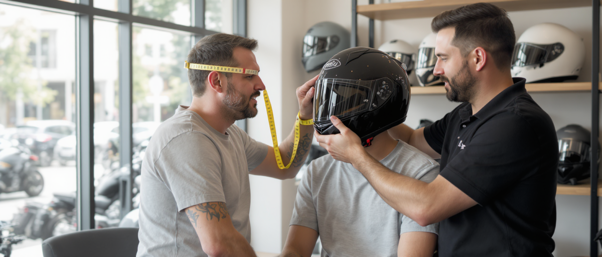 découvrez comment choisir un casque moto à votre taille selon la forme de votre tête, prendre vos mesures et vérifier son maintien pour rouler confortablement et en sécurité.
